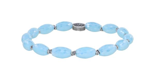hellblau - Petit Glamour d'Afrique - Armband von Konplott
